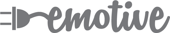 Emotive logo grayscale